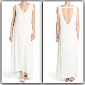 Wildfox Unicorn Maxi Dress M Gauze White New